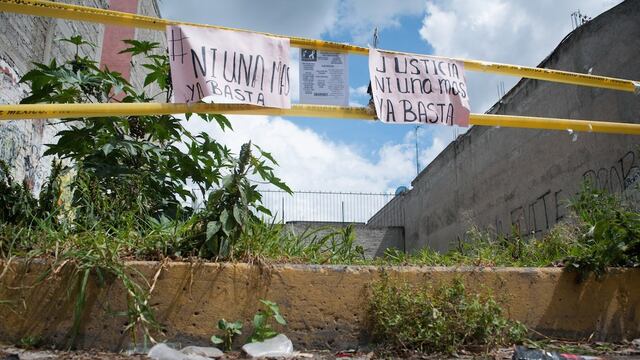 Baldío donde fueron tirados restos de mujeres en Ecatepec