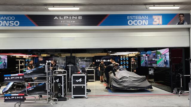 Mecánicos Alpine F1