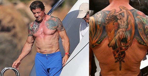 Sylvester Stallone y sus tatuajes