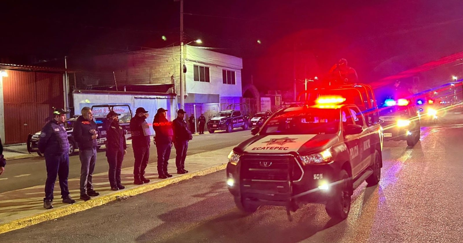 Trabajos de seguridad en Ecatepec