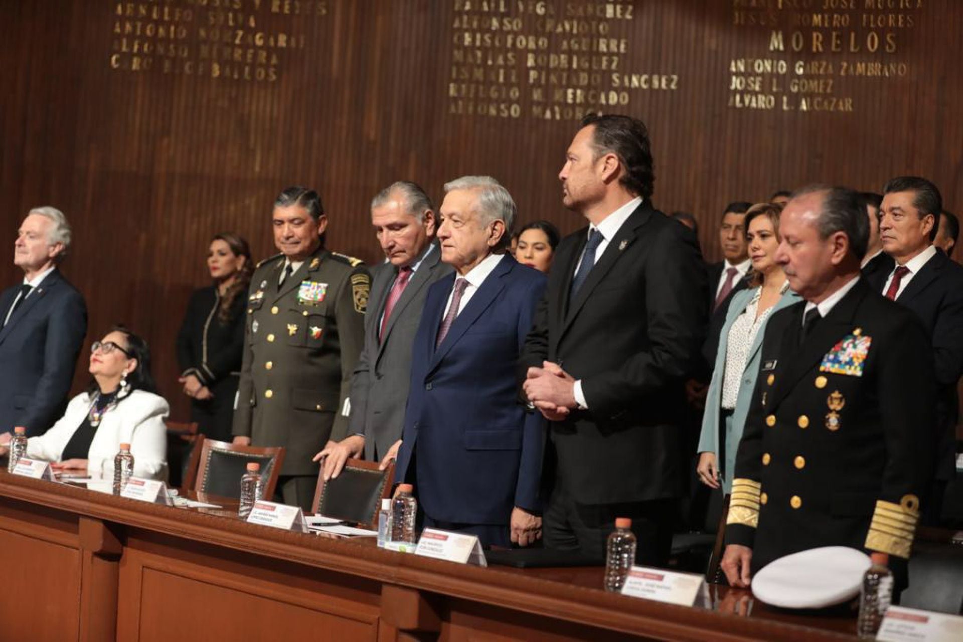 Andrés Manuel López Obrador aniversario de la Constitución de 1917, en Querétaro.