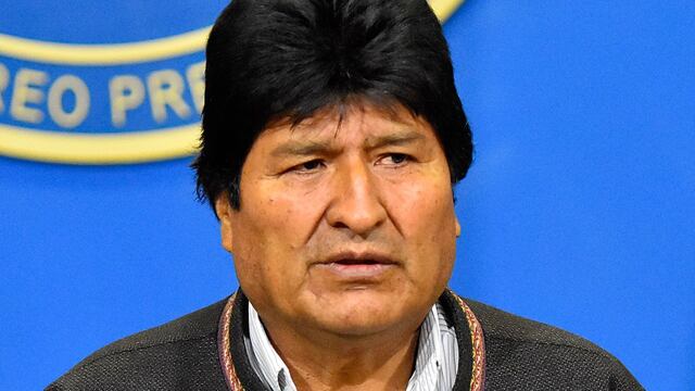 Evo Morales, presidente depuesto de Bolivia