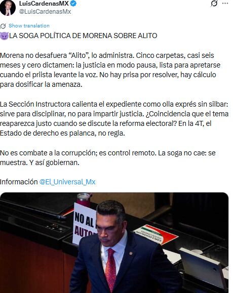 Alejandro Moreno vs Luis Cardenas