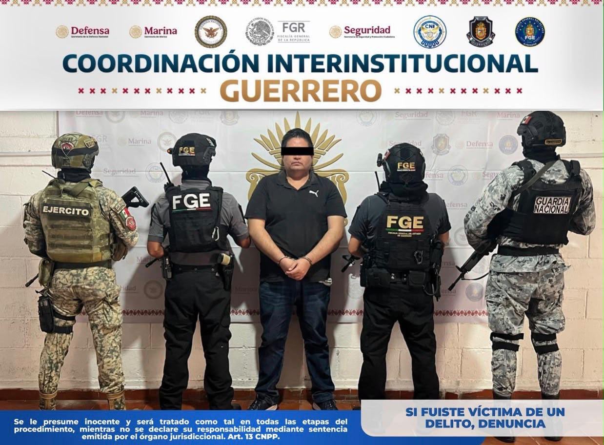 Detienen a comisario de Xaltianguis por probable homicidio de agente de la Guardia Nacional