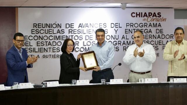 El gobernador ha logrado avances en resiliencia, reconoció la ONU.