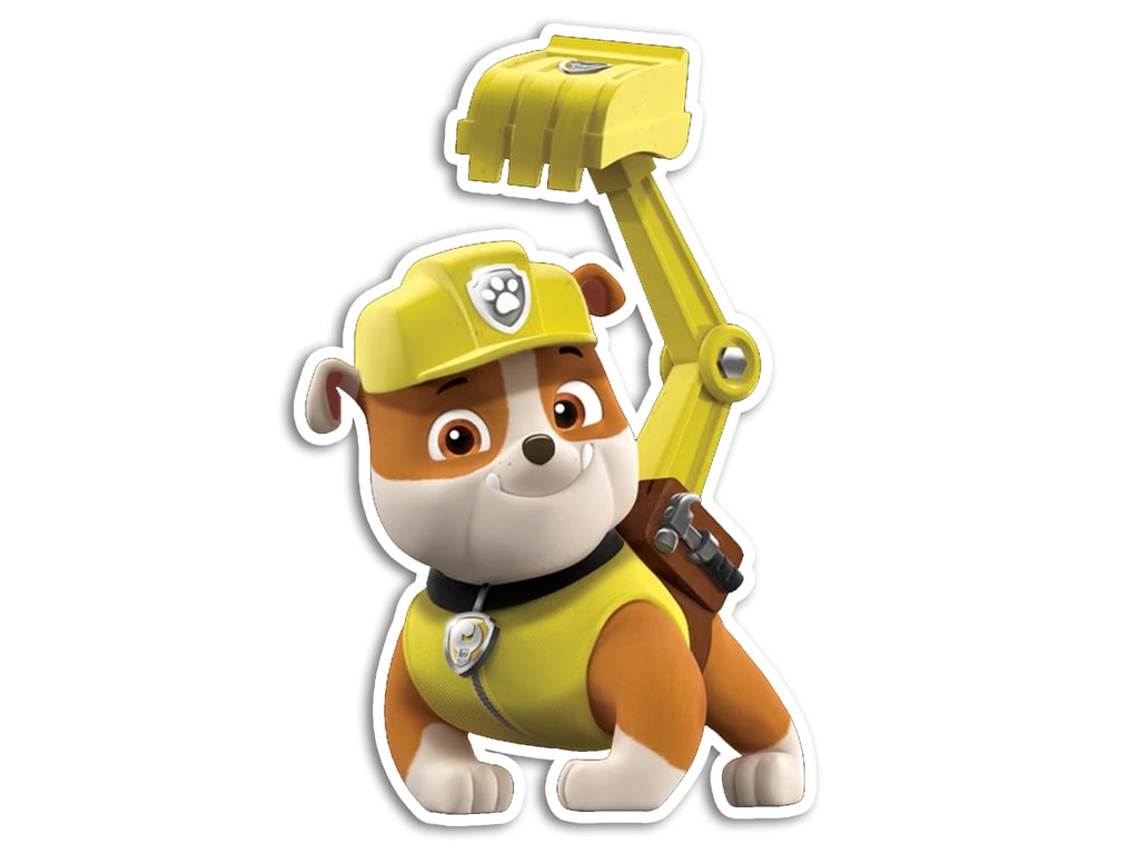Stickers de Rubble: 6 estampas para descargar que protagoniza el perrito constructor de Paw Patr