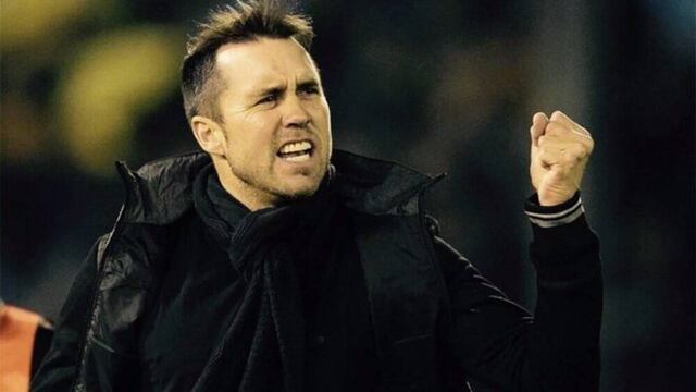 Coudet cuando era entrenador del Rosario Central.