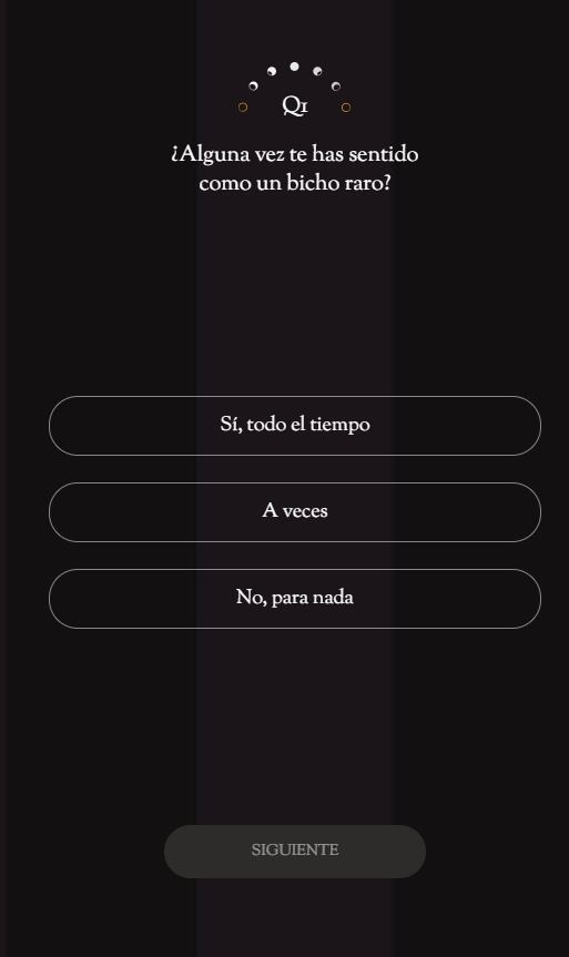 Cuestionario para entrar a la Academia Nunca Más