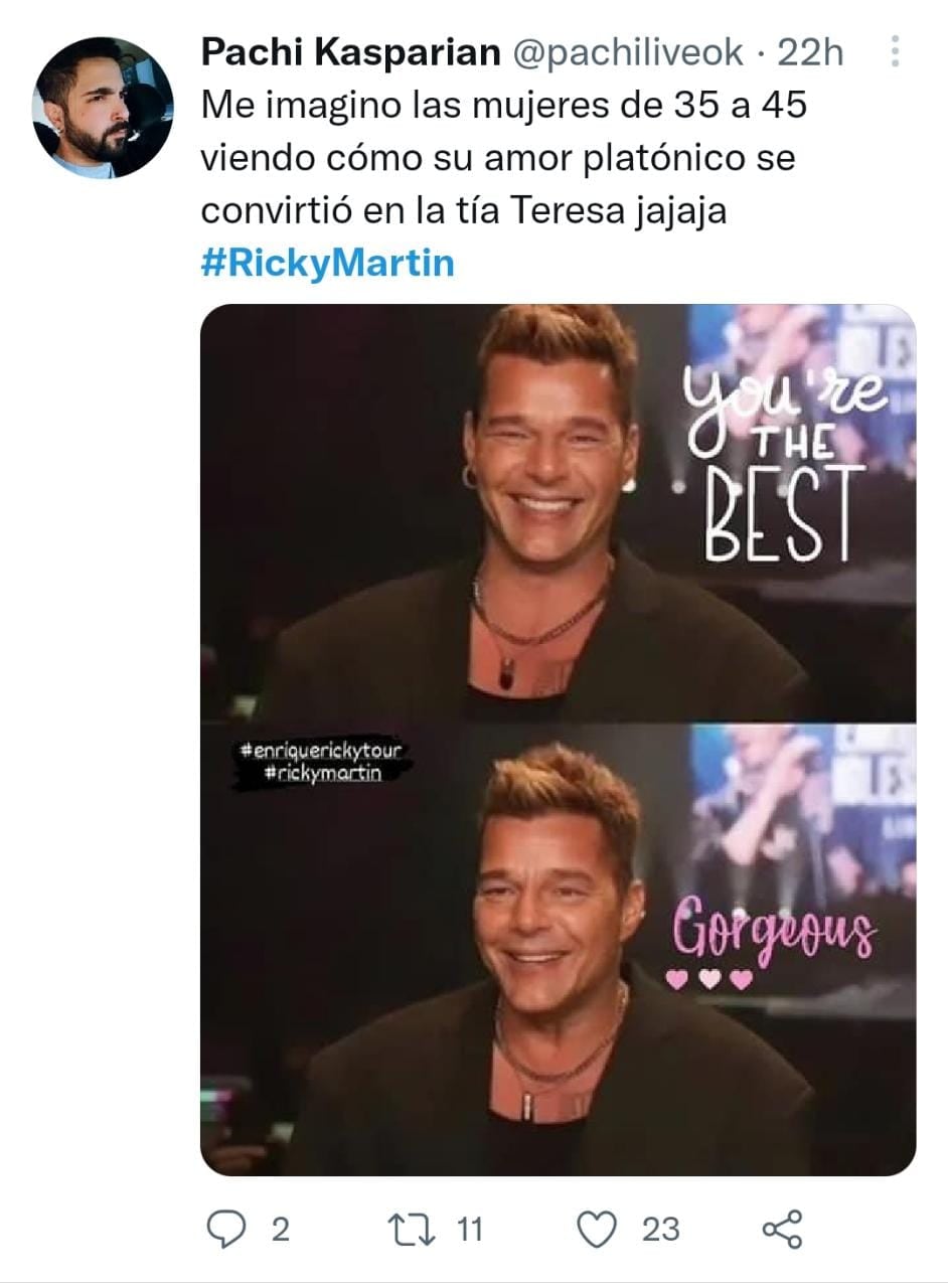 Meme de Ricky Martin