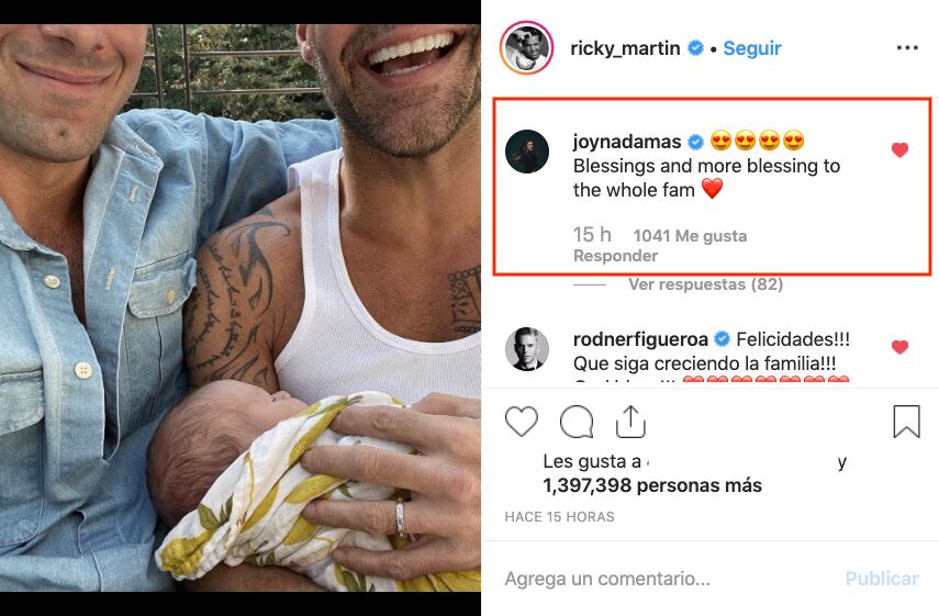 Joy Huerta felicita a Ricky y Jwan