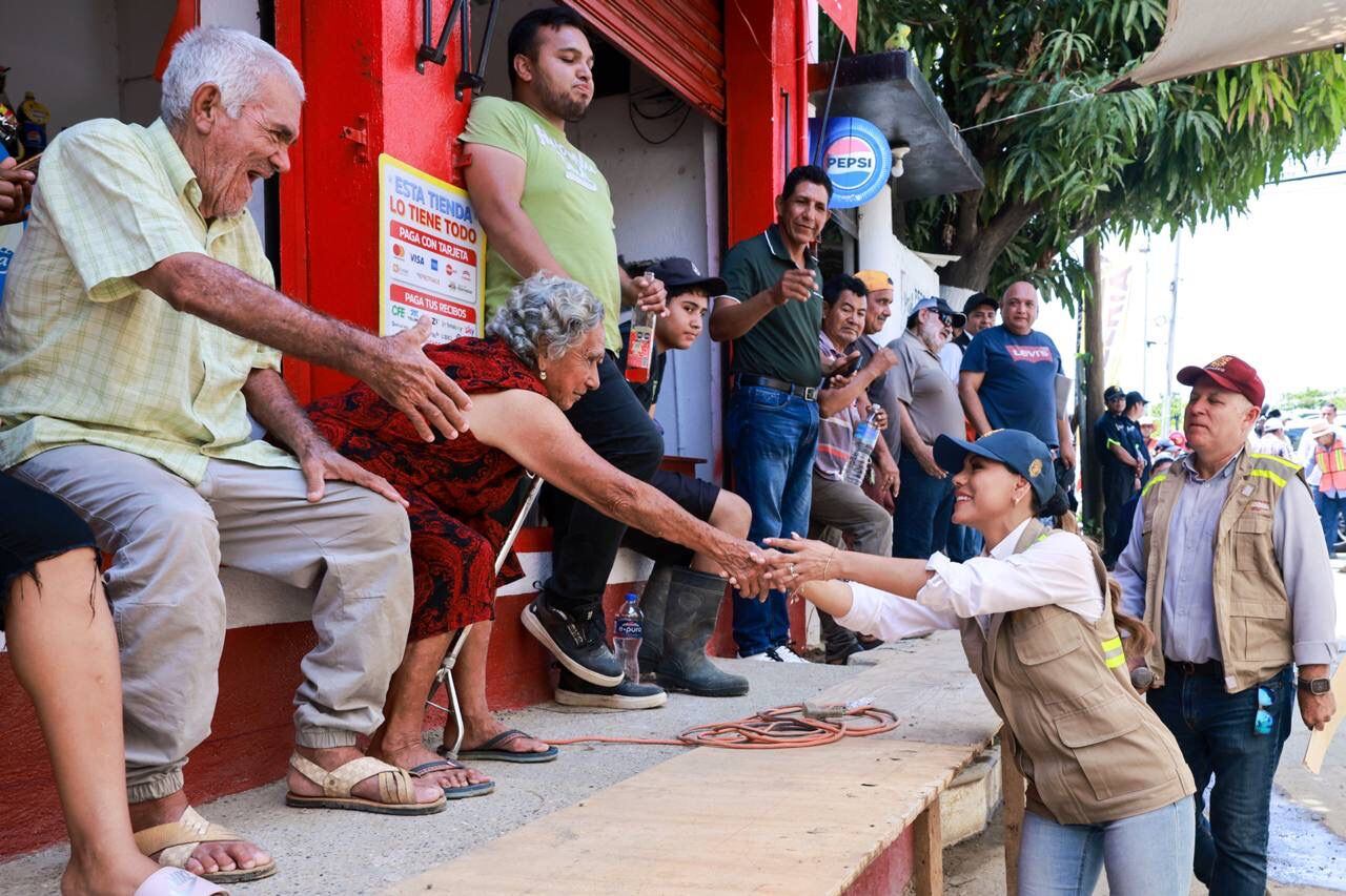 Evelyn Salgado recorre zonas para prevenir efectos de huracanes