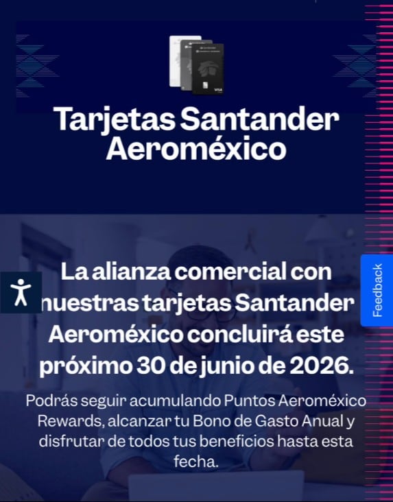 Tarjeta Santander Aeroméxico