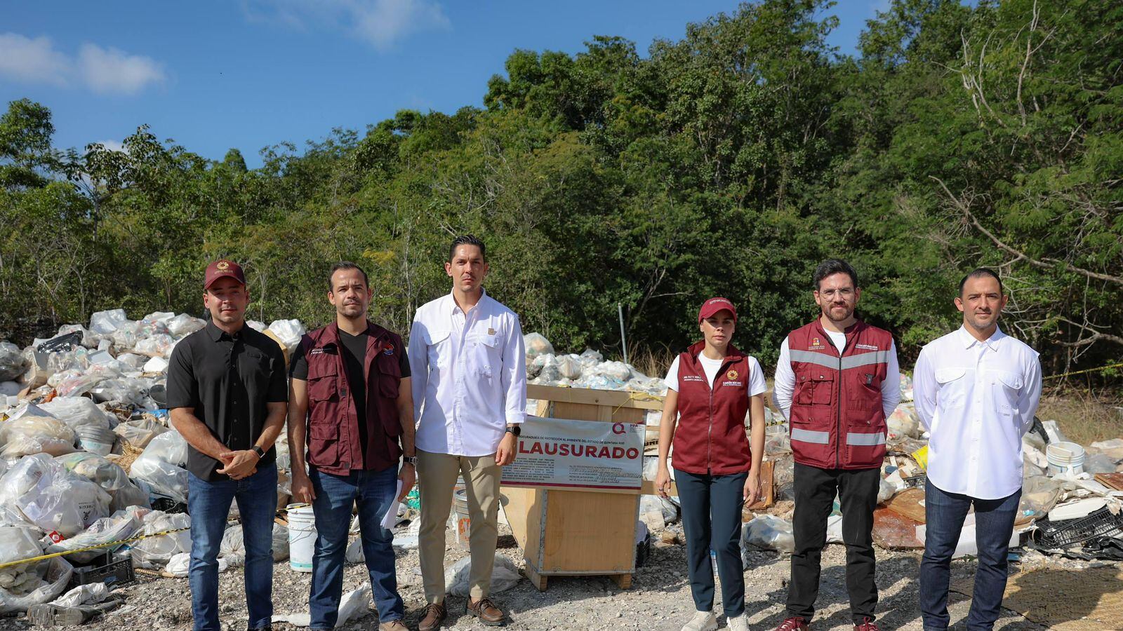 Ana Paty Peralta clausura basurero clandestino junto al Aeropuerto de Cancún