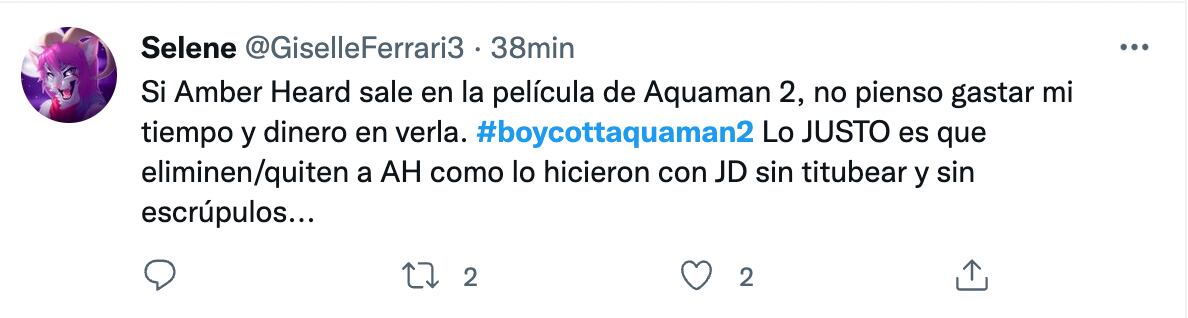 Boicot a Aquaman 2
