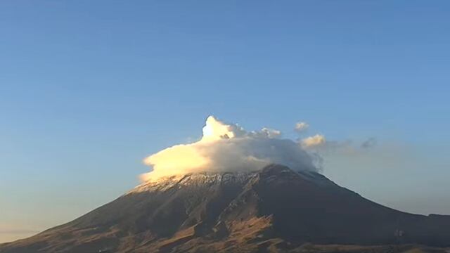 Volcán Popocatépetl el 8 de agosto
