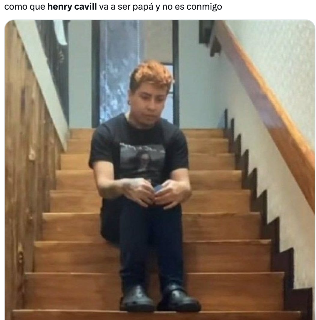 Los memes lloran porqué Henry Cavill será papá con Natalie Viscuso