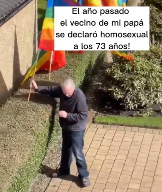 Coloca banderas LGBT en el jardín