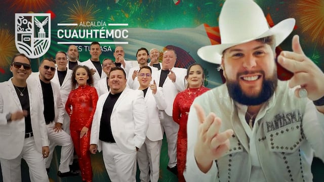 El Fantasma y la Sonora Dinamita en la alcaldía Cuauhtémoc para el grito de independencia 2024 Cuauhtémoc