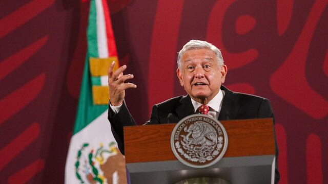 AMLO en su conferencia mañanera
