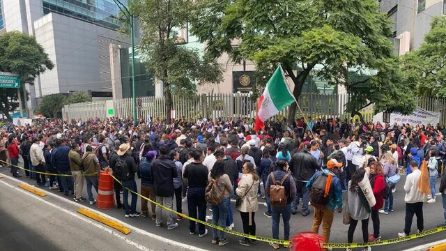 Trabajadores del Poder Judicial sobre Insurgentes