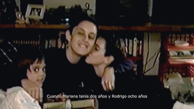 Claudia con sus hijos