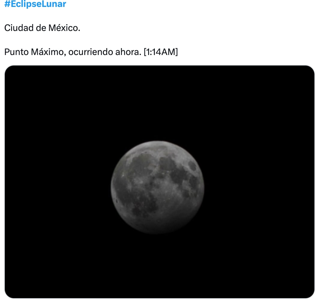 Las mejores fotos del eclipse lunar penumbral desde México