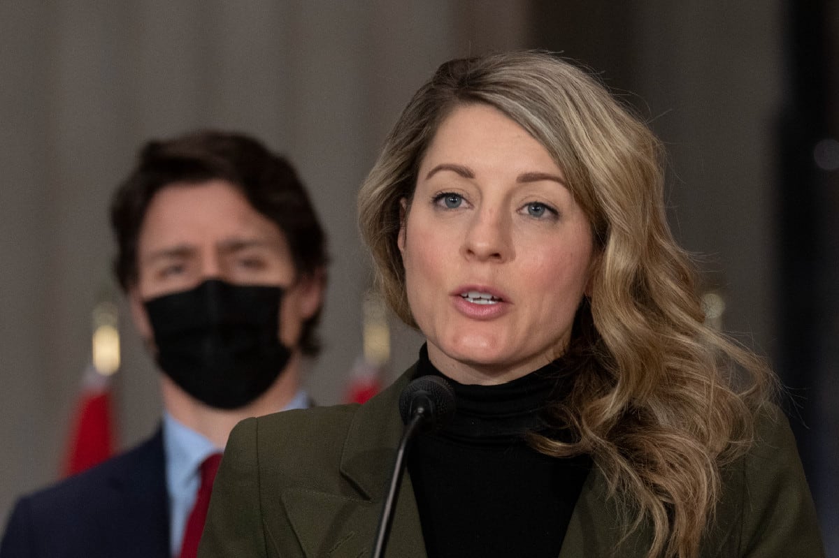 Mélanie Joly, ministra de relaciones Exteriores de Canadá.
