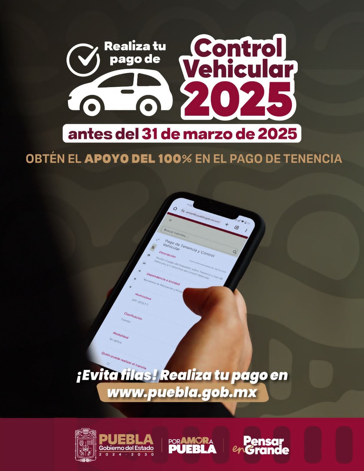 Control Vehicular 2025 en Puebla