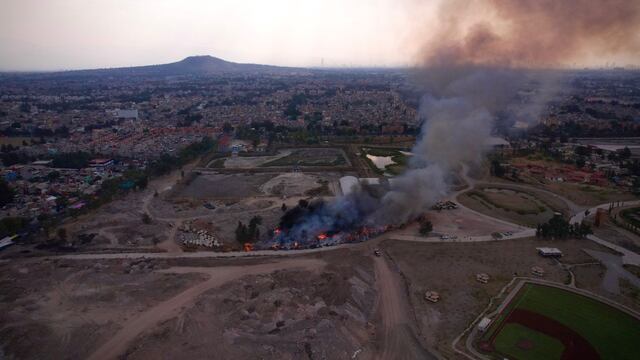INCENDIO PARQUE CUITLÁHUAC, IZTAPALAPA