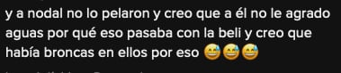 Critican a Christian Nodal por sus caras a los fans de Cazzu.