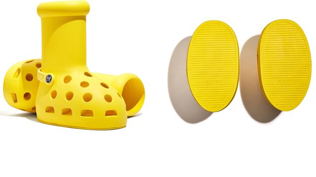 MSCHF x Crocs Yellow Boots