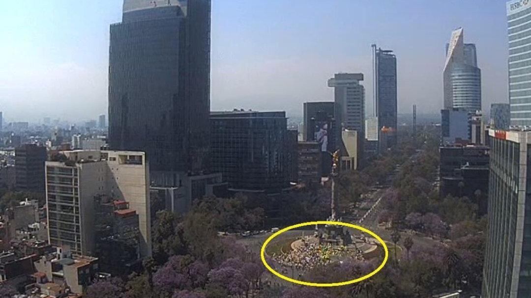No llena ni el Ángel marcha contra AMLO