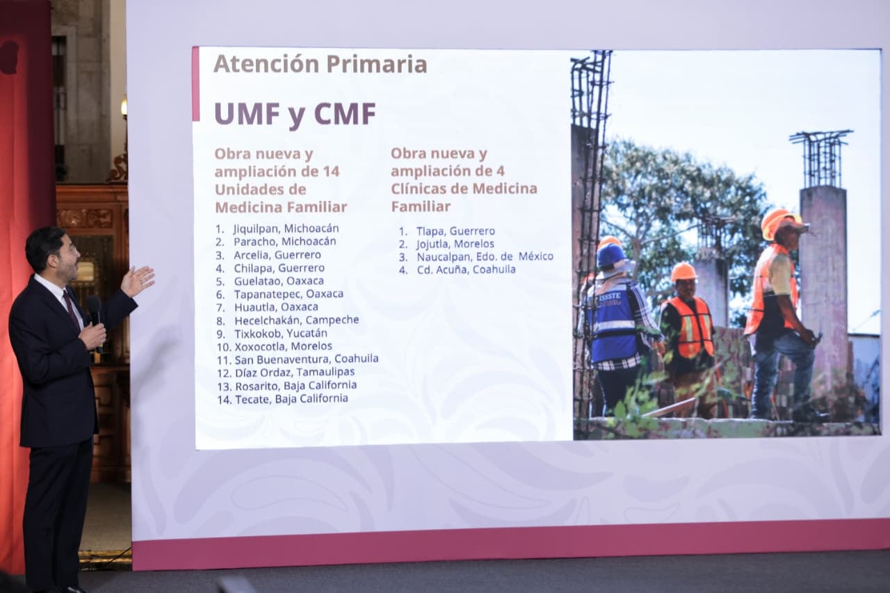 El Plan de Obras 2026 del ISSSTE prioriza regiones con mayor carencia médica