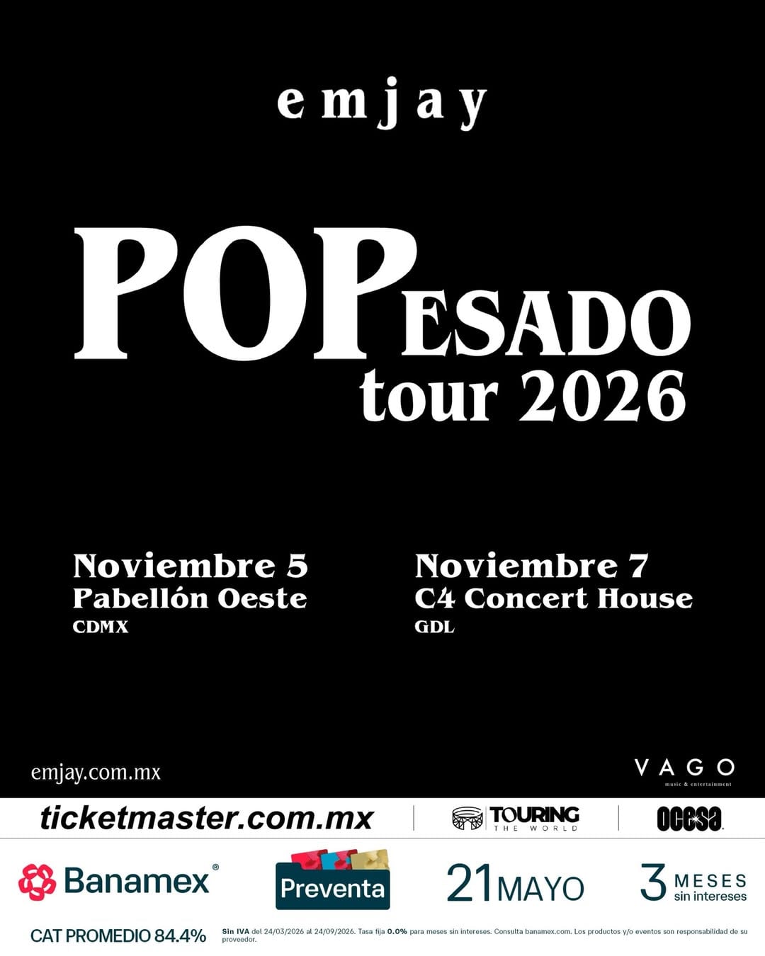 Emjay en Pabellón Oeste
