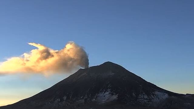Volcán Popocatépetl el 23 de febrero