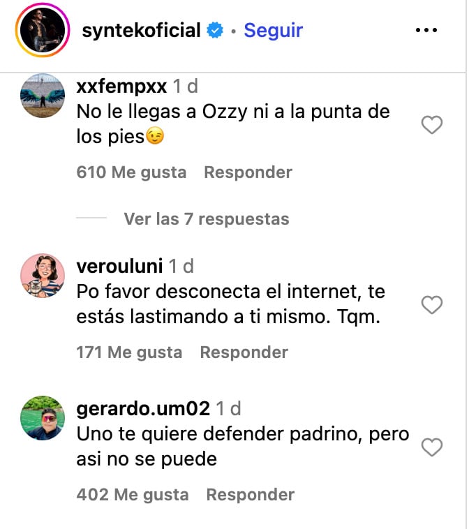 Aleks Syntek destata críticas tras su foto con Ozzy Osbourne