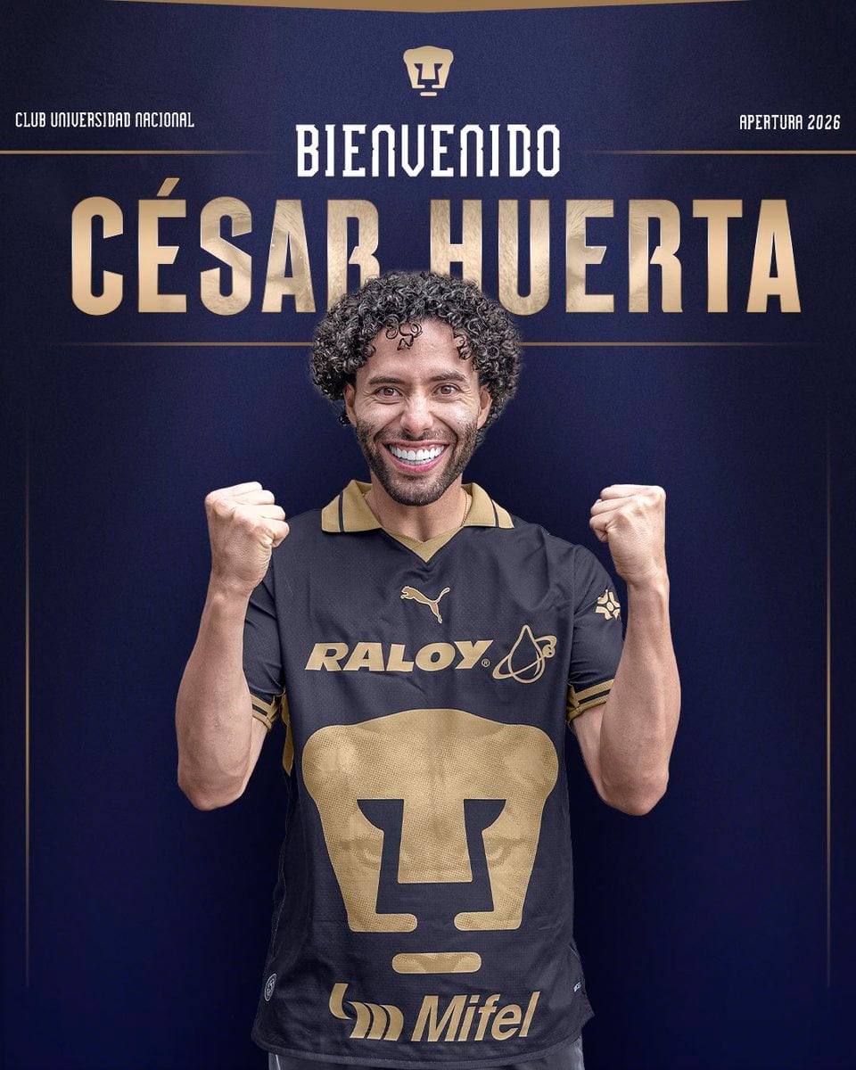 Chino Huerta llevará el dorsal 10 en su regreso a Pumas.