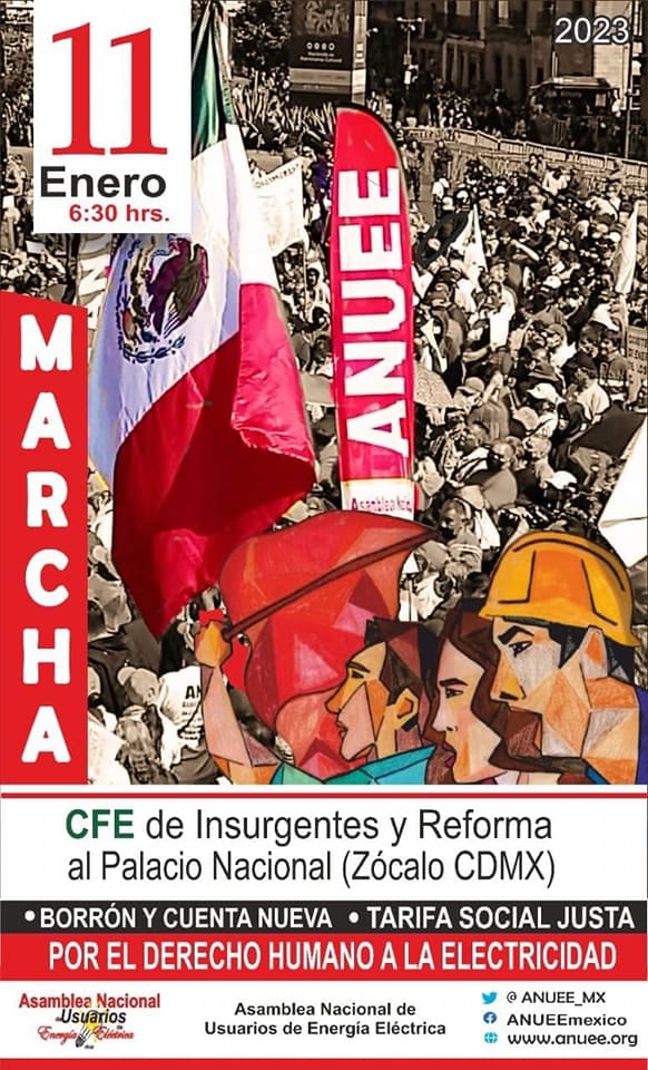 ANUEE marcha de 11 de enero interrumpe servicio del Metrobús