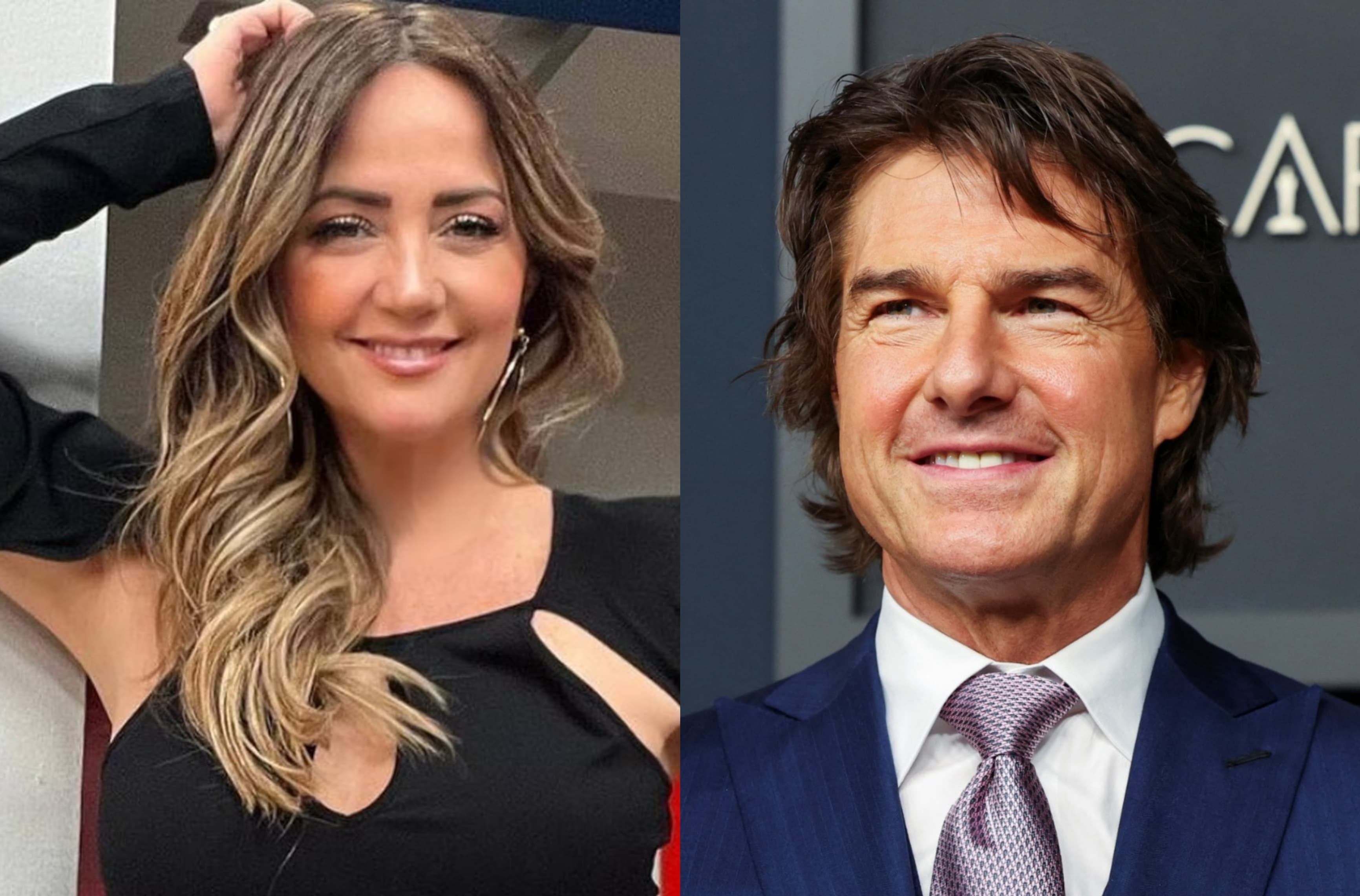 Andrea Legarreta presume una foto abrazando a Tom Cruise