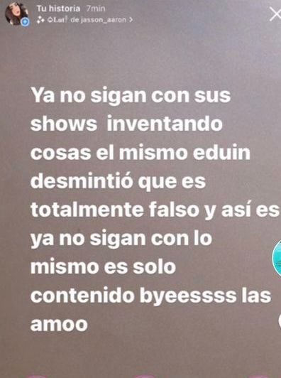 Lizethe García sobre Eduin Caz