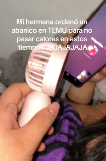 Pidió en Temu un ventilador par sobrevivir al calor y esto fue lo que le llegó