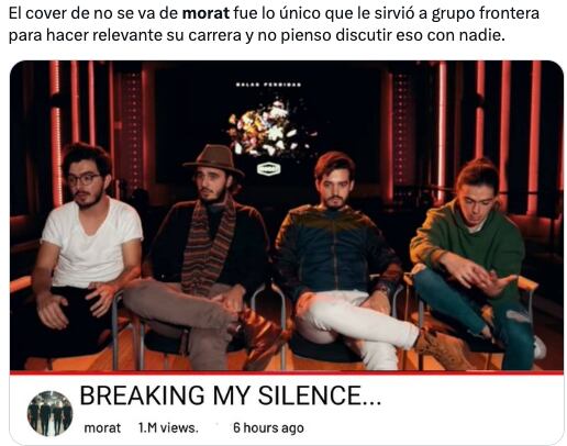 Memes funan a Grupo Frontera por no dar créditos a Morat al ganar en los Latin American Awards