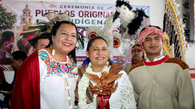 Ana Lilia Rivera recibe respaldo de pueblos originarios de Tlaxcala
