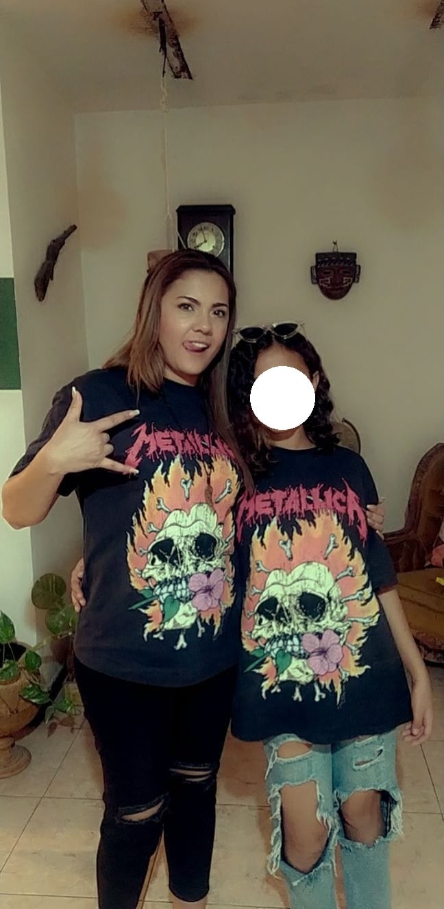 Miriam García y su hija.