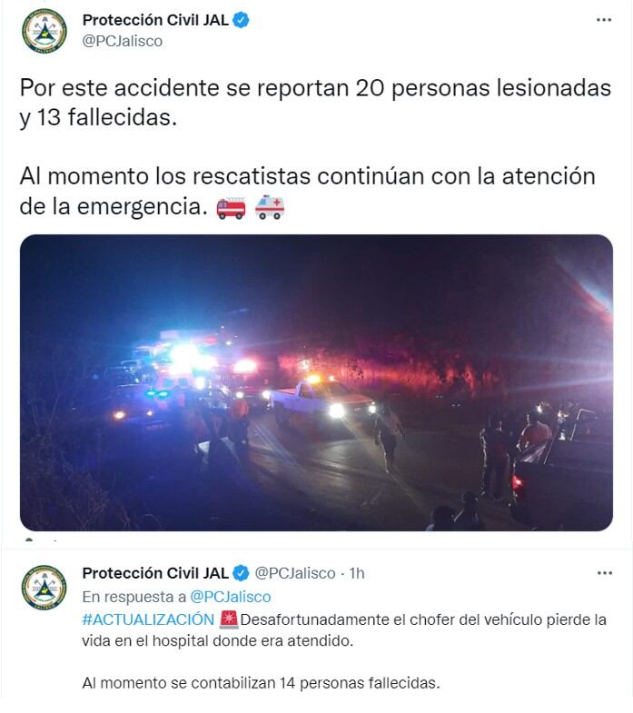 Volcadura en Jalisco