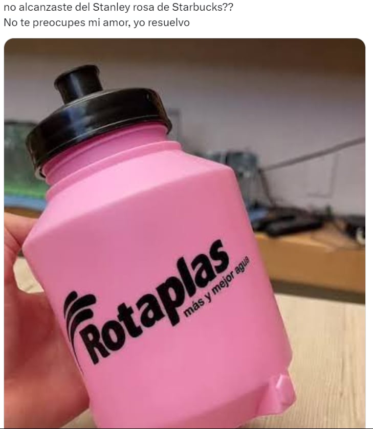 Memes del termo Stanley rosa de Starbucks