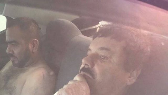 Foto que circula en redes sociales donde supuestamente se ve al Chapo.