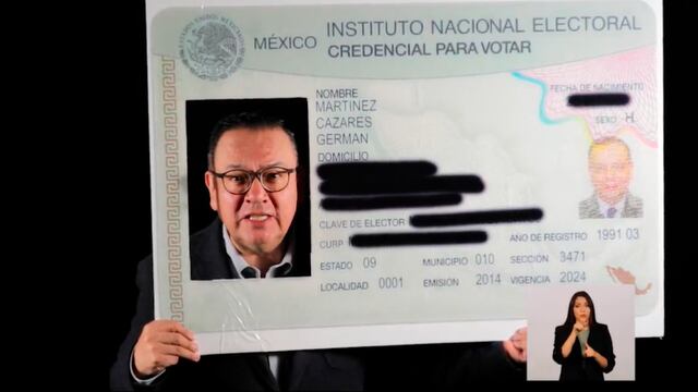 Germán Martínez asegura que quieren “falsificar” credencial del INE  con reforma electoral