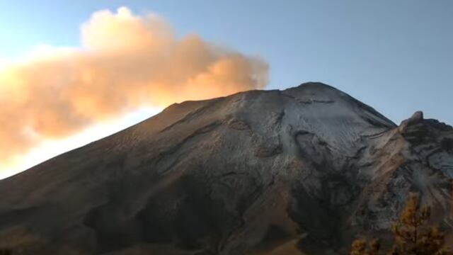 Volcán Popocatépetl el 22 de enero