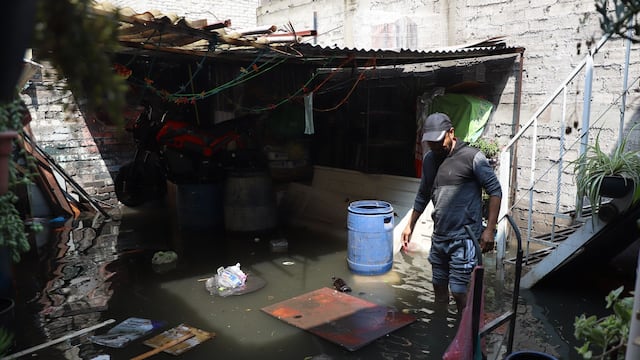 Afectados por las inundaciones en CDMX, Alcaldía Iztapalapa.